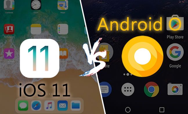 ios 11 vs android o