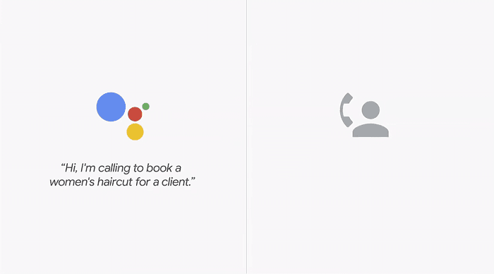 Google duplex calling a hair salon to book an appointment